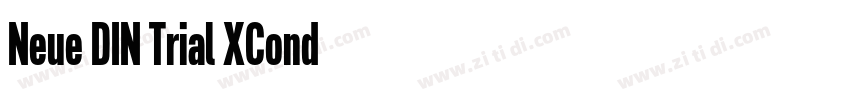 Neue DIN Trial XCond字体转换